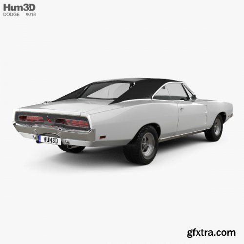 Dodge Charger RT 1969 3D model