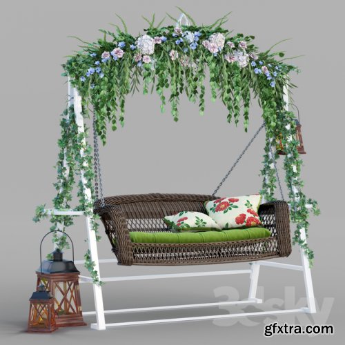 Garden swing 3d Model