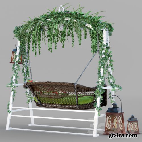 Garden swing 3d Model