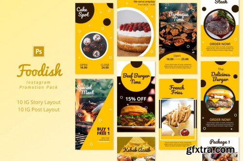 Foodish - Instagram Promotion Pack