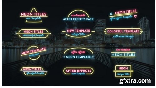 Lower Thirds Neon Pack - After Effects 302980
