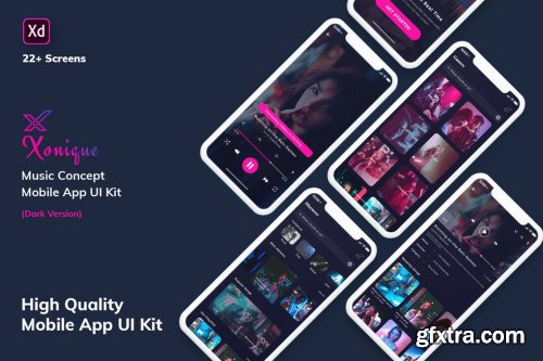 MobileApp UI Kit Light Version (XD)