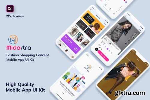 MobileApp UI Kit Light Version (XD)