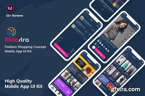 MobileApp UI Kit Light Version (XD)