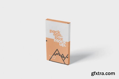 Package Box Mock-Up - Flat Rectangle Shape