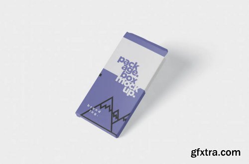 Package Box Mock-Up - Flat Rectangle Shape