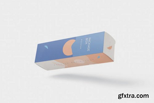 Package Box Mock-Up - Long Rectangle Shape