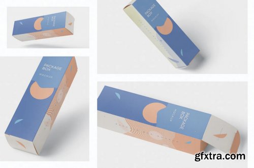 Package Box Mock-Up - Long Rectangle Shape