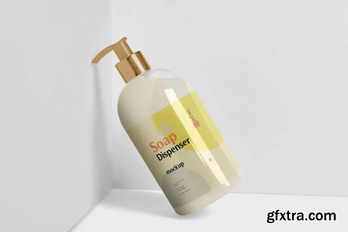 Soap Dispenser Mockup - Round Shape