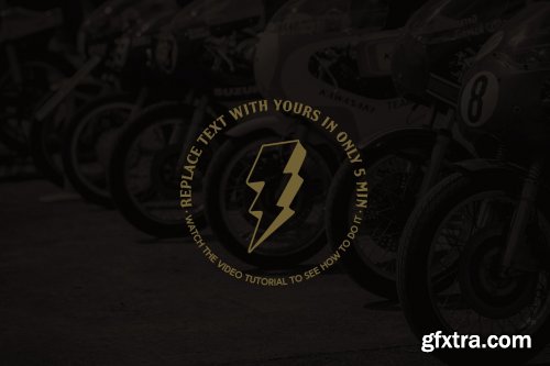 CreativeMarket - Light Sign Motorcycles Mockup 4149276