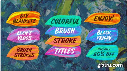 Colorful Brush Strokes - After Effects 303243