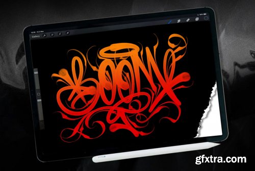 GRAFFITI BRUSH for procreate V2