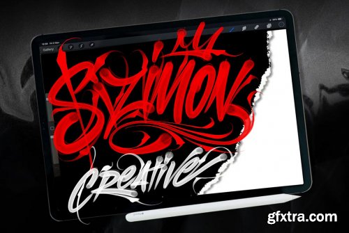 GRAFFITI BRUSH for procreate V2