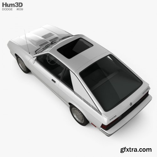 Dodge Charger L-body 1987 3D model