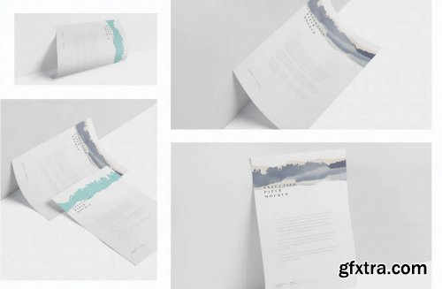 Executive Paper Mockup - 7x10 Inch Size