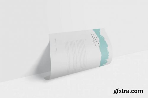 Executive Paper Mockup - 7x10 Inch Size