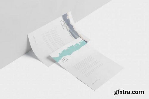 Executive Paper Mockup - 7x10 Inch Size