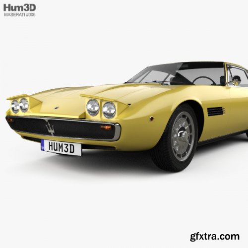 Maserati Ghibli coupe 1967 3D model