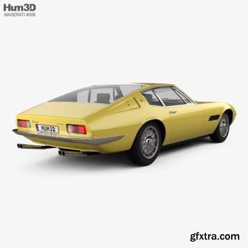 Maserati Ghibli coupe 1967 3D model