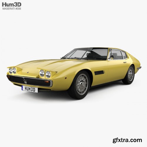 Maserati Ghibli coupe 1967 3D model