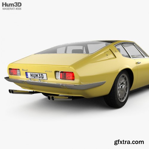 Maserati Ghibli coupe 1967 3D model