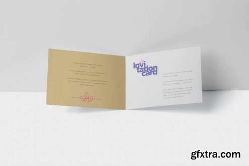 Invitation Card Mock-Up Set