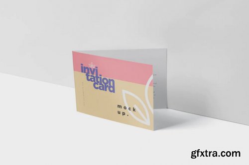 Invitation Card Mock-Up Set