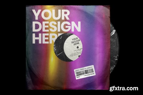 CreativeMarket - Vinyl Record Mockup 4250259