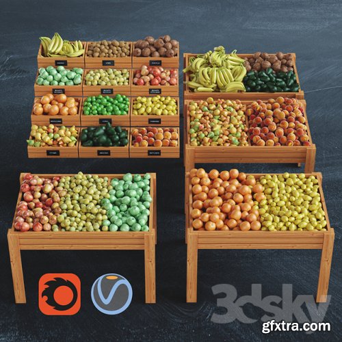 Fruit 3d models