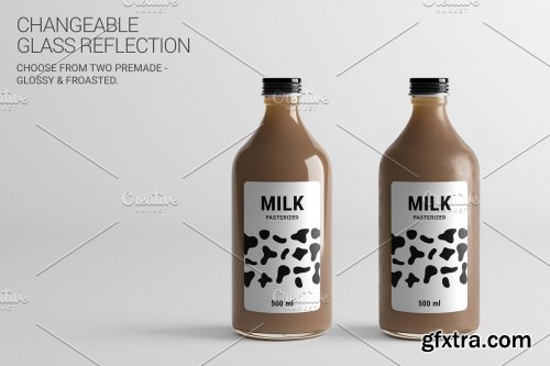 CreativeMarket - Milk Bottle MD Mock-Up #1 [V2.0] 4187988