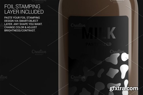 CreativeMarket - Milk Bottle MD Mock-Up #1 [V2.0] 4187988