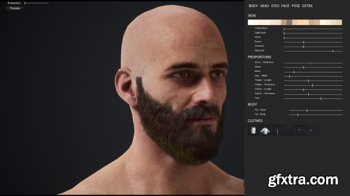 Character Customization: Male UE4