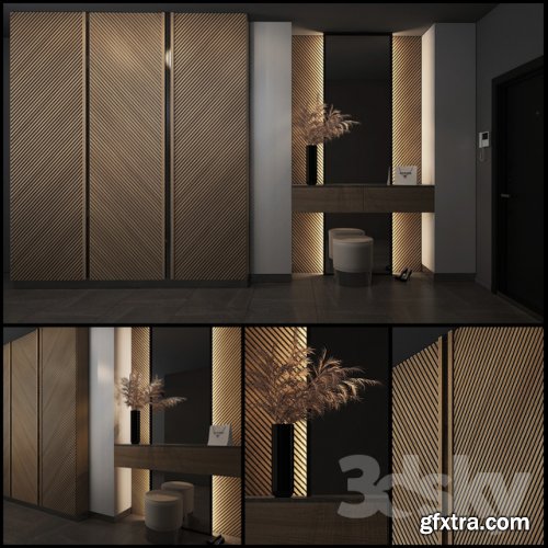 Composition in the hallway 54 3D model