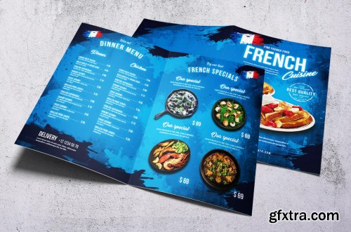 Different Countries Bifold Food Menu Bundle