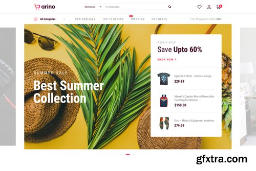 JoomShaper - Arino v1.0.0 - Joomla eCommerce Template for Online Stores & Shops