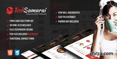 ThemeForest - Red Samurai HTML5 and CSS3 Responsive Template (Update: 1 November 19) - 10012709