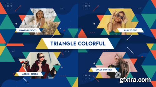 VideoHive Triangle Colorful Opener 24567536