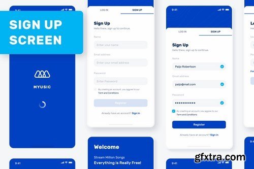 Myusic - Sign Up