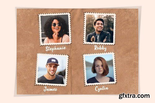 Stamps Style Photo Templates