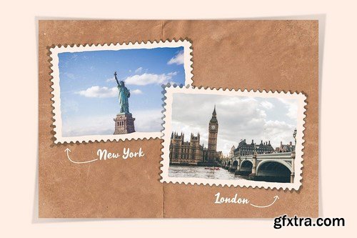 Stamps Style Photo Templates