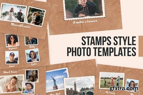 Stamps Style Photo Templates