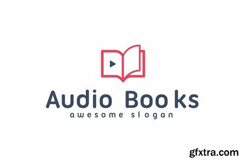 Audio Books Logo Template