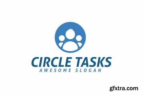 Circle Tasks Logo Template