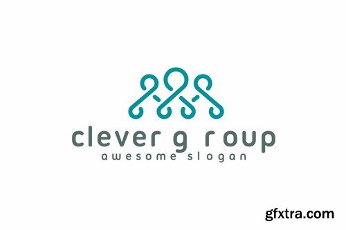 Clever Group Logo Template