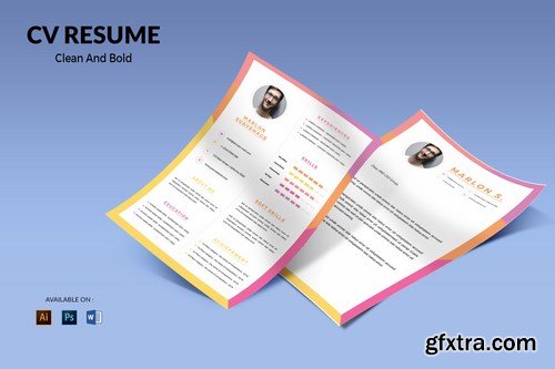 CV Resume Minimal And Clean