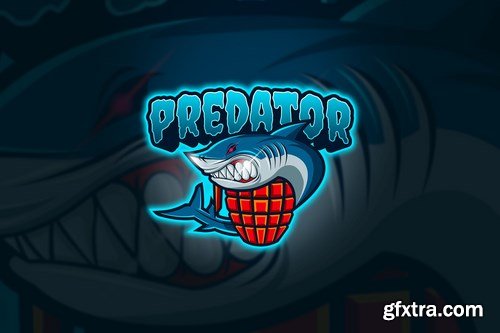 Shark Predator - Mascot & Esport Logo