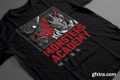 Monster Academy T-Shirt Design