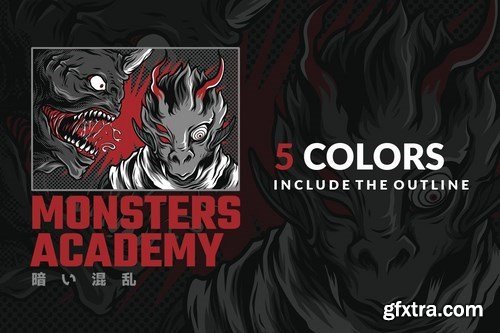 Monster Academy T-Shirt Design