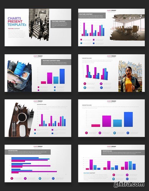 Charts Business Powerpoint and Keynote Templates