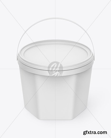 Matte Ice Cream Bucket Mockup 50691